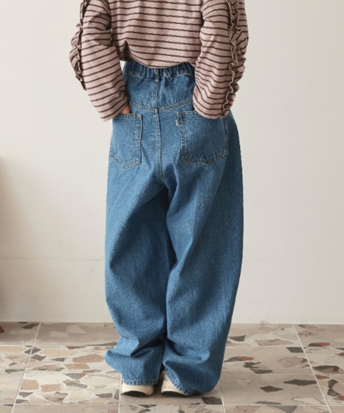 Ocean&Ground(オーシャン&グラウンド)の「WS デニムカーブパンツ(その他パンツ・レディース・ブラック/ダークインディゴブルー/ケミカルウォッシュ・FREE)」の15枚目の写真