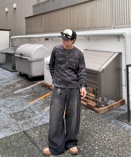 ADAMASTE(アダマスト)の「Camo Thermal Henry Neck L/S Tee - 迷彩サーマルヘンリーネックロングスリーブT(Tシャツ/カットソー・メンズ・ブラウン/ブラック/グリーン系その他2/グリーン系その他・SMALL/MEDIUM/LARGE)」の16枚目の写真