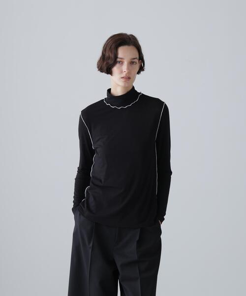 ADORE(アドーア)の「◆ソフトウールジャージー(Tシャツ/カットソー・レディース・ホワイト/ブルー/ブラック・38)」の3枚目の写真