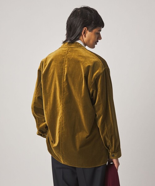 Steven Alan(スティーブンアラン)の「<Steven Alan> オーガニックコットン ベルベット オープンカラー オーバー シャツ(シャツ/ブラウス・メンズ・マスタード/ネイビー・S/L/M/XL)」の10枚目の写真