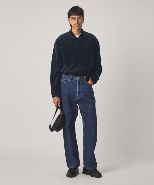 Steven Alan(スティーブンアラン)の「<Steven Alan> オーガニックコットン ベルベット オープンカラー オーバー シャツ(シャツ/ブラウス・メンズ・マスタード/ネイビー・S/L/M/XL)」の12枚目の写真