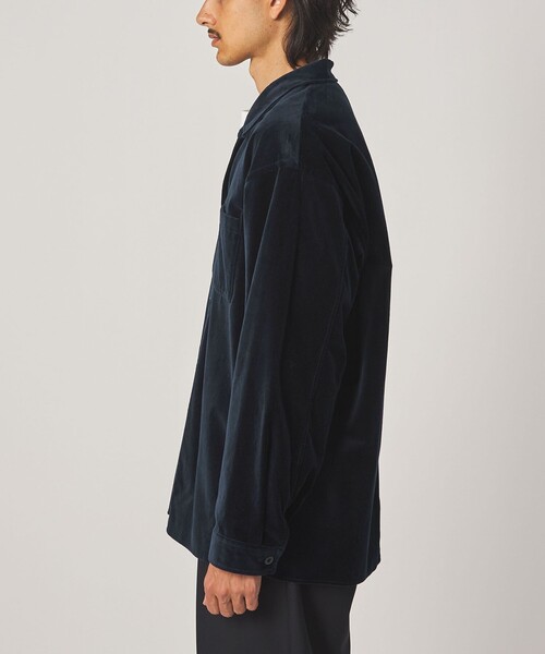 Steven Alan(スティーブンアラン)の「<Steven Alan> オーガニックコットン ベルベット オープンカラー オーバー シャツ(シャツ/ブラウス・メンズ・マスタード/ネイビー・S/L/M/XL)」の18枚目の写真