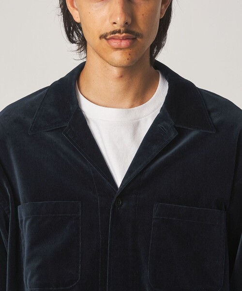 Steven Alan(スティーブンアラン)の「<Steven Alan> オーガニックコットン ベルベット オープンカラー オーバー シャツ(シャツ/ブラウス・メンズ・マスタード/ネイビー・S/L/M/XL)」の20枚目の写真