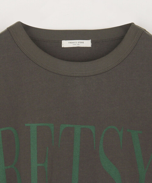 FREAK'S STORE(フリークスストア)の「BETSY ビッグ ロゴTシャツ(Tシャツ/カットソー・レディース・オフホワイト/グレー/チャコールグレー・フリ-)」の15枚目の写真