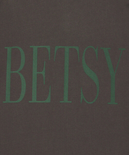 FREAK'S STORE(フリークスストア)の「BETSY ビッグ ロゴTシャツ(Tシャツ/カットソー・レディース・オフホワイト/グレー/チャコールグレー・フリ-)」の16枚目の写真