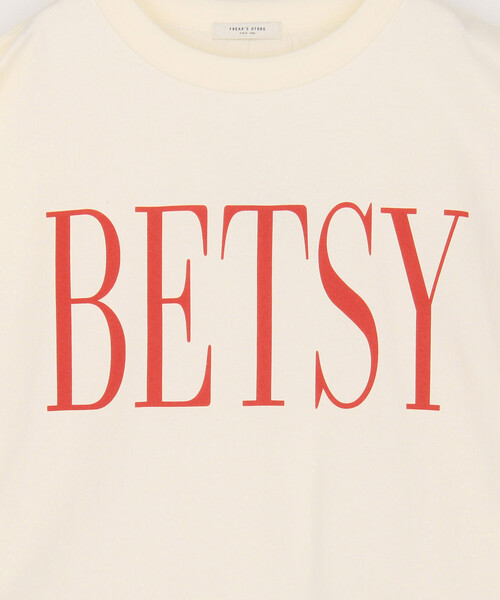FREAK'S STORE(フリークスストア)の「BETSY ビッグ ロゴTシャツ(Tシャツ/カットソー・レディース・オフホワイト/グレー/チャコールグレー・フリ-)」の20枚目の写真