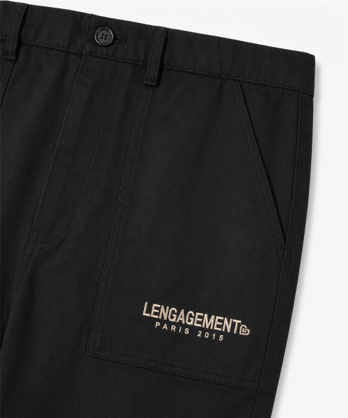 LENGAGEMENT（ランガージュマン）の「ワイドペルティグチノパンツ[ブラック]（その他パンツ・レディース・その他・LARGE/MEDIUM/SMALL）」の3枚目の写真