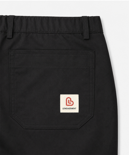 LENGAGEMENT（ランガージュマン）の「ワイドペルティグチノパンツ[ブラック]（その他パンツ・レディース・その他・LARGE/MEDIUM/SMALL）」の4枚目の写真