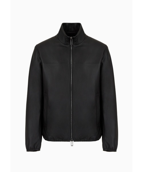 EMPORIO ARMANI（エンポリオアルマーニ）の「【エンポリオ アルマーニ】ブルゾン フルジップ仕様 セミアニリン ナッパレザー製（ブルゾン・メンズ・ブラック/ネイビー・46/48/50/52/54/56/44）」の10枚目の写真