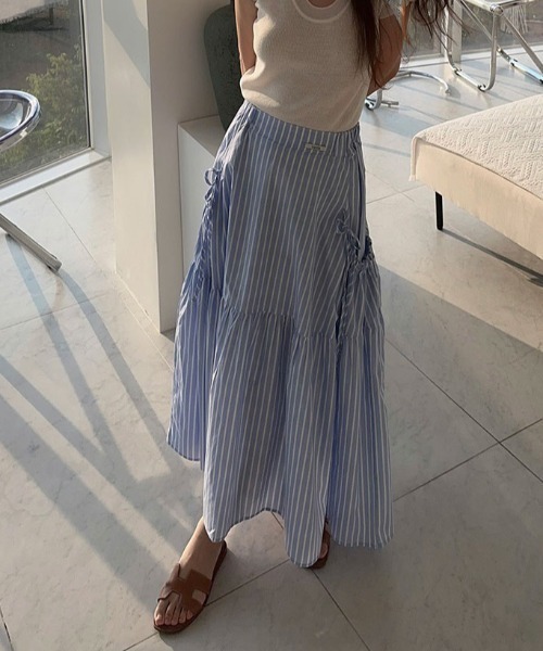 FAVORITO(ファヴォリート)の「ポケット付きスカート(スカート・レディース・イエロー/ブルー・F)」の22枚目の写真