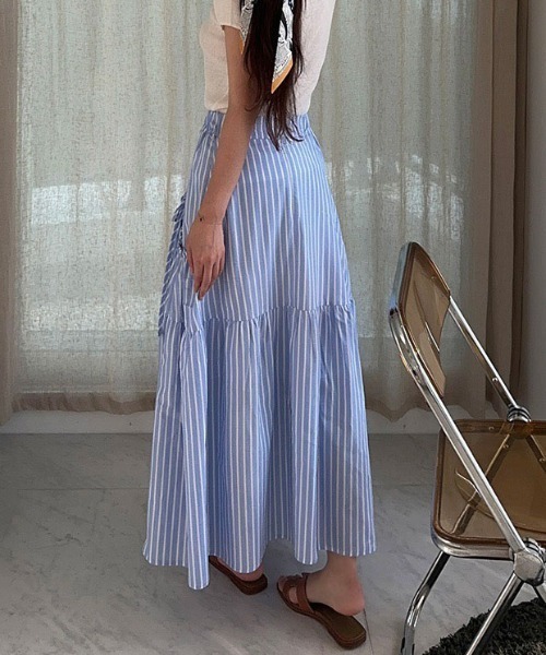 FAVORITO(ファヴォリート)の「ポケット付きスカート(スカート・レディース・イエロー/ブルー・F)」の20枚目の写真