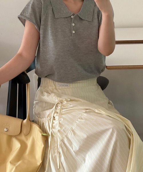 FAVORITO(ファヴォリート)の「ポケット付きスカート(スカート・レディース・イエロー/ブルー・F)」の17枚目の写真