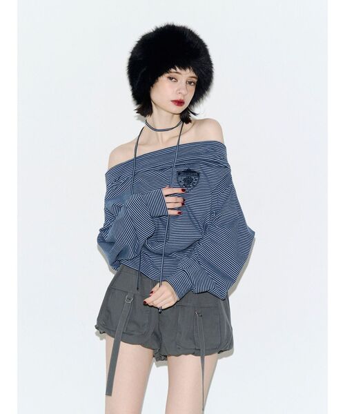 jouetie(ジュエティ)の「ボリュームファーハット(ハット・レディース・ブラック/アイボリー・FREE)」の11枚目の写真