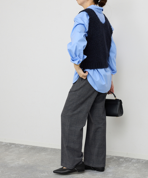 Spick & Span(スピックアンドスパン)の「《手洗い可 / 追加》グレンチェック起毛タックストレートパンツ(スラックス・レディース・その他1/その他4・38/36)」の12枚目の写真