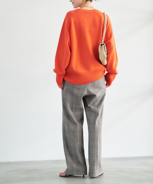 Spick & Span(スピックアンドスパン)の「《手洗い可 / 追加》グレンチェック起毛タックストレートパンツ(スラックス・レディース・その他1/その他4・38/36)」の21枚目の写真