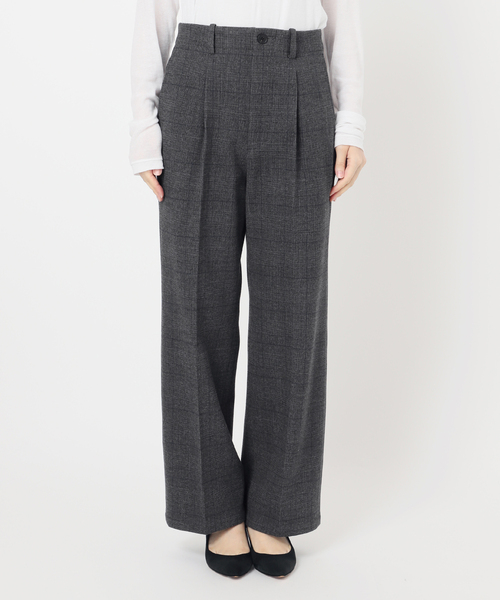 Spick & Span(スピックアンドスパン)の「《手洗い可 / 追加》グレンチェック起毛タックストレートパンツ(スラックス・レディース・その他1/その他4・38/36)」の22枚目の写真