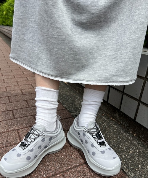 WC(ダブル シー)の「レーススウェットミドルスカート(スカート・レディース・グレー/ホワイト・FREE)」の12枚目の写真