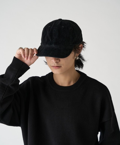 KIJIMA TAKAYUKI(キジマ タカユキ)の「【KIJIMA TAKAYUKI】/ CORDUROY SULFER DYED 6PANEL CAP(キャップ・メンズ・オリーブ/ブラック・FREE)」の4枚目の写真