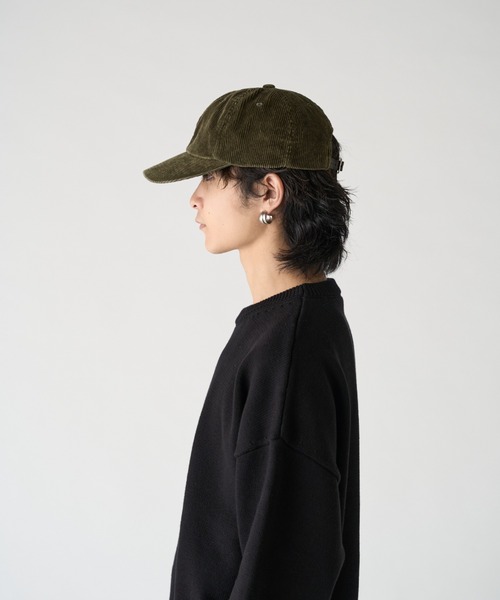 KIJIMA TAKAYUKI(キジマ タカユキ)の「【KIJIMA TAKAYUKI】/ CORDUROY SULFER DYED 6PANEL CAP(キャップ・メンズ・オリーブ/ブラック・FREE)」の9枚目の写真