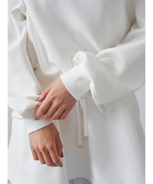 SNIDEL(スナイデル)の「オフショルスウェットミニセットアップ(ワンピース・レディース・グレー/ネイビー/アイボリー・F)」の8枚目の写真