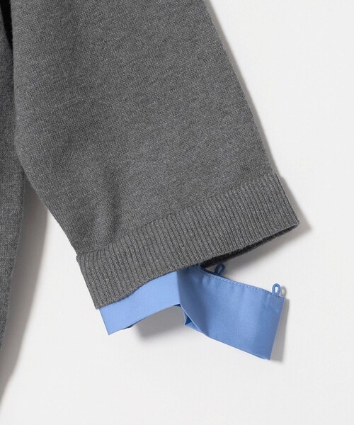 UNITED ARROWS(ユナイテッドアローズ)の「4WAY エンブロイダリー シャツ コンビ ニット ‐ウォッシャブル‐(カーディガン/ボレロ・レディース・ブラック/ダークグレー/ネイビー・FREE)」の17枚目の写真