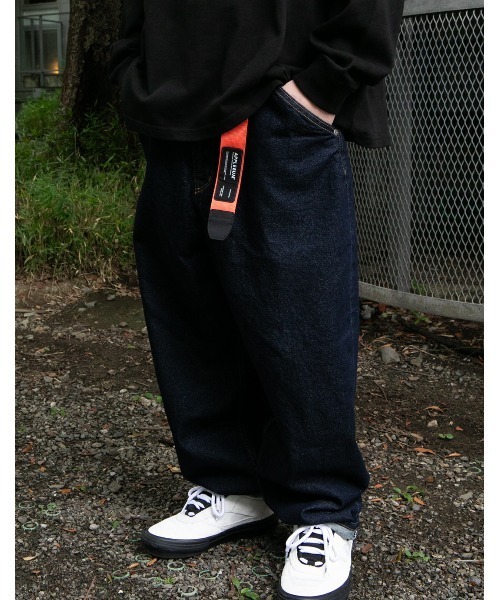 APPLEBUM(アップルバム)の「Logo Label Belt(ベルト・メンズ・オレンジ/グリーン/ブラック・ONE SIZE)」の3枚目の写真