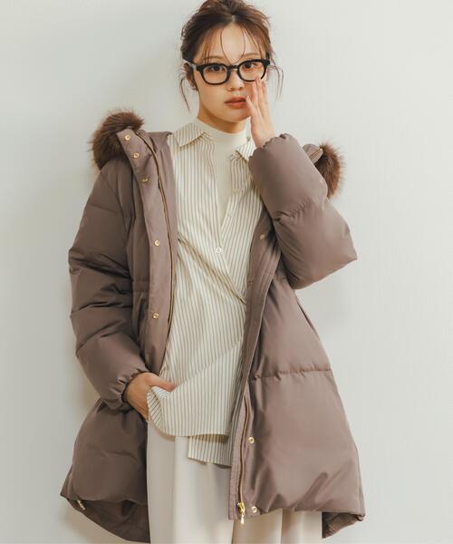 PROPORTION BODY DRESSING(プロポーションボディドレッシング)の「フェイクファーミドルダウン / 1216252103(ダウンジャケット/コート・レディース・ホワイト系その他/ブラウン/ブラック・SMALL/P/S/MEDIUM)」の16枚目の写真
