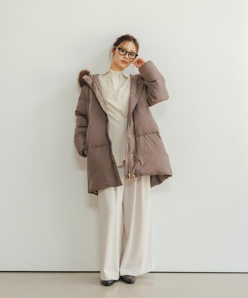 PROPORTION BODY DRESSING(プロポーションボディドレッシング)の「フェイクファーミドルダウン / 1216252103(ダウンジャケット/コート・レディース・ホワイト系その他/ブラウン/ブラック・SMALL/P/S/MEDIUM)」の17枚目の写真