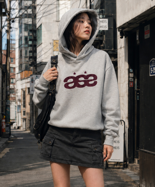PEID(ペイド)の「PD ase クロップフードパーカー 2カラー(パーカー・レディース・ブラック/グレー・1/2)」の3枚目の写真