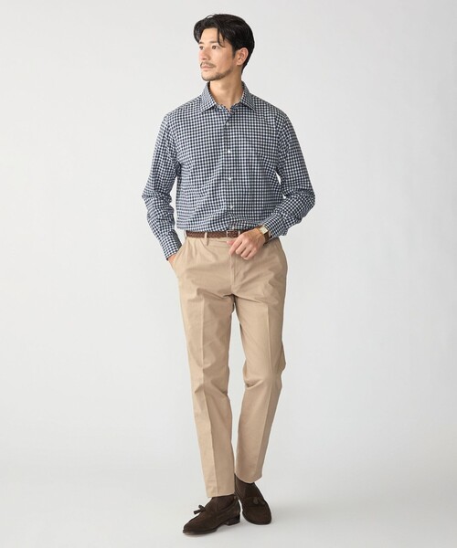 SHIPS(シップス)の「MADE IN JAPAN ワイドカラー チェック ネル シャツ(シャツ/ブラウス・メンズ・ブラウン/ネイビー/ワイン/ダークブルー・LARGE/MEDIUM/SMALL)」の17枚目の写真
