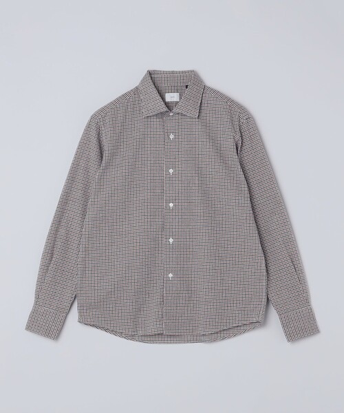 SHIPS(シップス)の「MADE IN JAPAN ワイドカラー チェック ネル シャツ(シャツ/ブラウス・メンズ・ブラウン/ネイビー/ワイン/ダークブルー・LARGE/MEDIUM/SMALL)」の18枚目の写真