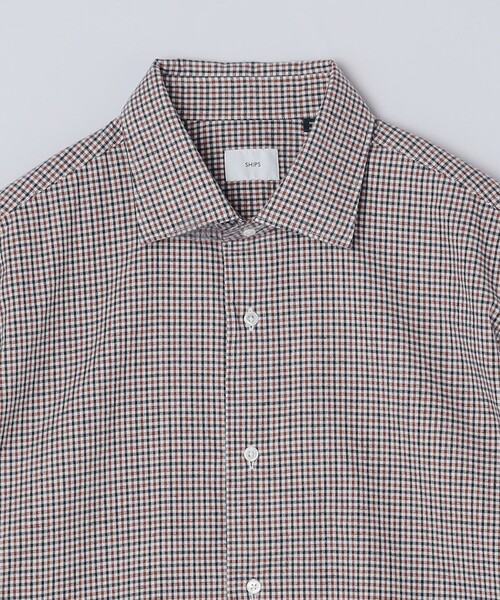 SHIPS(シップス)の「MADE IN JAPAN ワイドカラー チェック ネル シャツ(シャツ/ブラウス・メンズ・ブラウン/ネイビー/ワイン/ダークブルー・LARGE/MEDIUM/SMALL)」の20枚目の写真