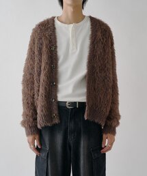 goocy（グーシー）の「フェザーヤーンMIXカーディガン（カーディガン/ボレロ）」