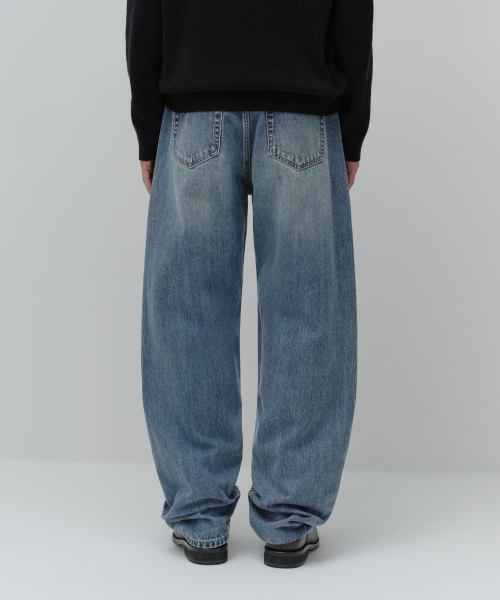 MUSINSA STANDARD（ムシンサスタンダード）の「セルビッジレギュラーフィットデニムパンツ[ライトインディゴ]（デニムパンツ・メンズ・その他・38/36/33/31/30/29/28/32/34）」の3枚目の写真