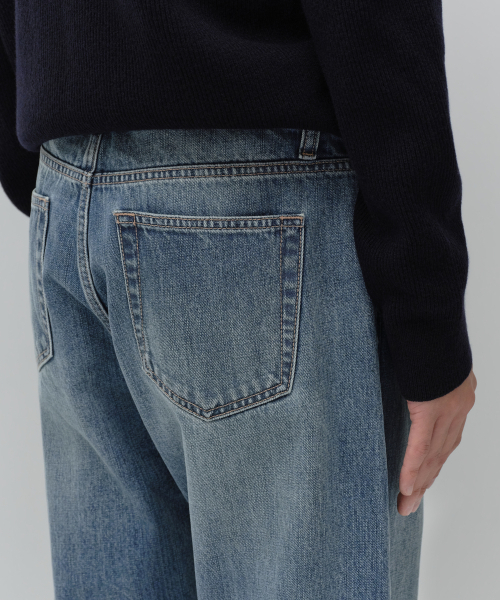 MUSINSA STANDARD（ムシンサスタンダード）の「セルビッジレギュラーフィットデニムパンツ[ライトインディゴ]（デニムパンツ・メンズ・その他・38/36/33/31/30/29/28/32/34）」の6枚目の写真
