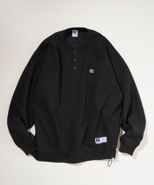 Russell Athletic(ラッセルアスレティック)の「RUSSELL ATHLETIC/ラッセルアスレチック 限定展開 RUSSELL ATHLETIC × FREAK'S STORE / 別注 RS ヘンリーネック スウェット(スウェット・メンズ・アッシュグレー/ブラック/ブラウン/ネイビー・LARGE/MEDIUM/SMALL)」の5枚目の写真