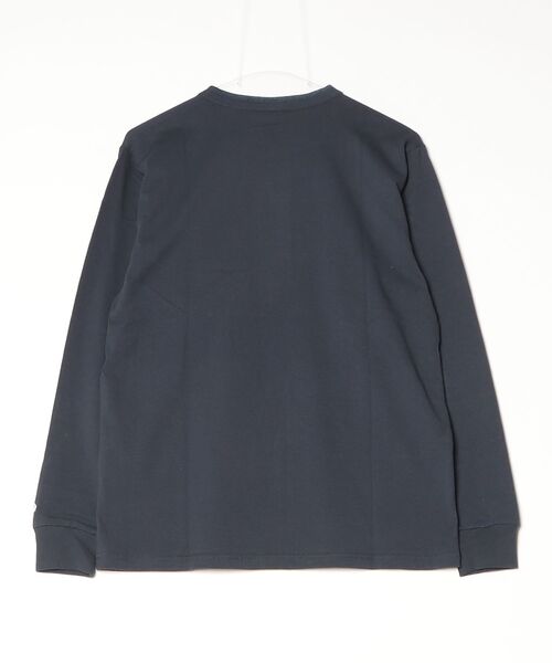 JEMORGAN（ジェーイーモーガン）の「JEMORGAN 天竺ヘンリーーネックL/S-T 長袖（Tシャツ/カットソー・メンズ・ネイビー/ブラック/オフホワイト/杢グレー・XL/M/S）」の9枚目の写真