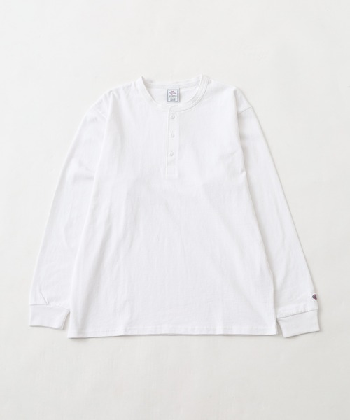 JEMORGAN（ジェーイーモーガン）の「JEMORGAN 天竺ヘンリーーネックL/S-T 長袖（Tシャツ/カットソー・メンズ・ネイビー/ブラック/オフホワイト/杢グレー・XL/M/S）」の5枚目の写真