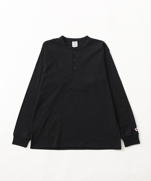 JEMORGAN（ジェーイーモーガン）の「JEMORGAN 天竺ヘンリーーネックL/S-T 長袖（Tシャツ/カットソー・メンズ・ネイビー/ブラック/オフホワイト/杢グレー・XL/M/S）」の6枚目の写真