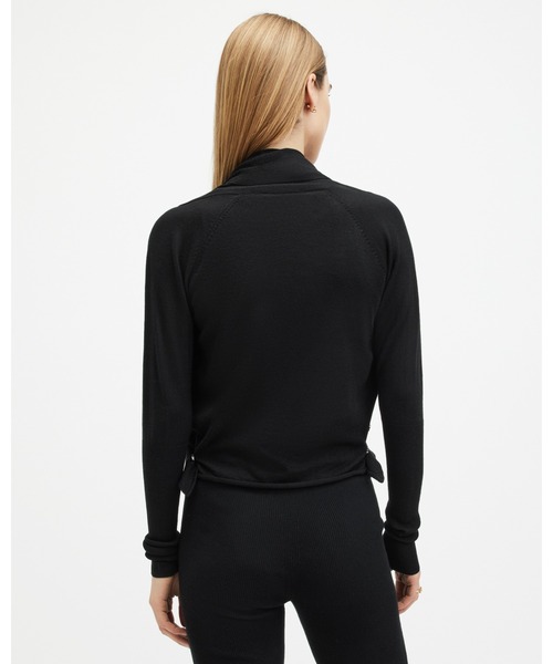 ALLSAINTS(オールセインツ)の「WASSON PIRATE MERINO WOOL CARDIGAN | WASSON パイレーツ メリノ ウール カーディガン(カーディガン/ボレロ・レディース・ブラック・XS/S/M)」の14枚目の写真