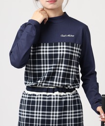 CHECK MOCK チェック モックネック ロンT