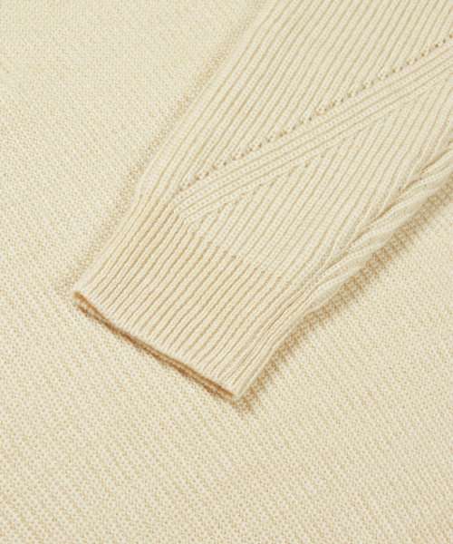 MMLG(エムエムエルジー)の「HEATHER HALF ZIPUP KNIT (IVORY)(ニット/セーター・レディース・その他・LARGE/MEDIUM/SMALL/X-LARGE)」の5枚目の写真
