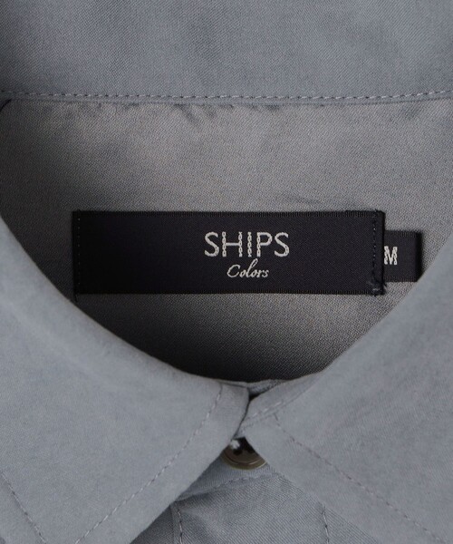 SHIPS Colors(シップス カラーズ)の「ポリエステル フェイク スエード シャツ(シャツ/ブラウス・メンズ・ブルー/ブラック/ライトグレー・MEDIUM/X-LARGE/LARGE)」の8枚目の写真