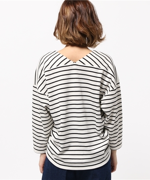 FREE'S MART(フリーズマート)の「前後Vネックドルマンカットソー(Tシャツ/カットソー・レディース・カーキ/ネイビー/グレー/ホワイト系その他・FREE)」の9枚目の写真