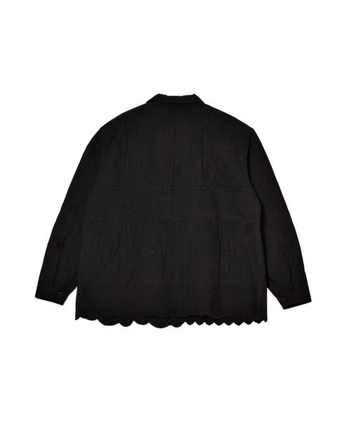 crinkle crinkle crinkle(クリンクルクリンクルクリンクル)の「エンブロイダリースカラップジャケット / 【crinkle crinkle crinkle】 embroidery scallop jacket(ナイロンジャケット・レディース・ホワイト/ブラック・FREE)」の8枚目の写真