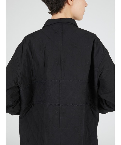 crinkle crinkle crinkle(クリンクルクリンクルクリンクル)の「エンブロイダリースカラップジャケット / 【crinkle crinkle crinkle】 embroidery scallop jacket(ナイロンジャケット・レディース・ホワイト/ブラック・FREE)」の16枚目の写真