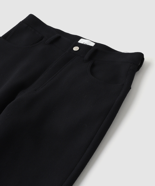 ETAT(エタ)の「ETAT / エタ TYPE 015 ALL WOOL OXFORD PANTS IN DOUBLE FACED WOOL MELTON(スラックス・メンズ・ブラック・46/44)」の2枚目の写真