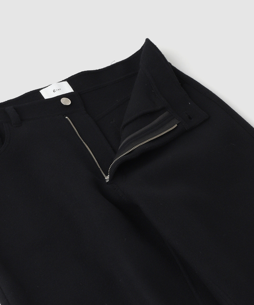 ETAT(エタ)の「ETAT / エタ TYPE 015 ALL WOOL OXFORD PANTS IN DOUBLE FACED WOOL MELTON(スラックス・メンズ・ブラック・46/44)」の4枚目の写真