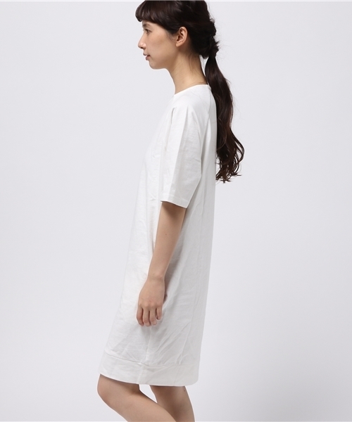 Denime（ドゥニーム）の「テンジクカットソーワンピース（ワンピース・レディース・ネイビー/オフホワイト/杢グレー/サックスブルー/カーキ・FREE）」の22枚目の写真