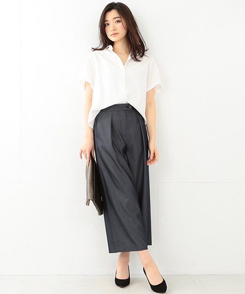 BEAMS LIGHTS Women's（ビームスライツ ウィメンズ）の「BEAMS LIGHTS / ワイドパンツ（その他パンツ・レディース・ベージュ/オリーブ/インディゴブルー・36/38）」の13枚目の写真